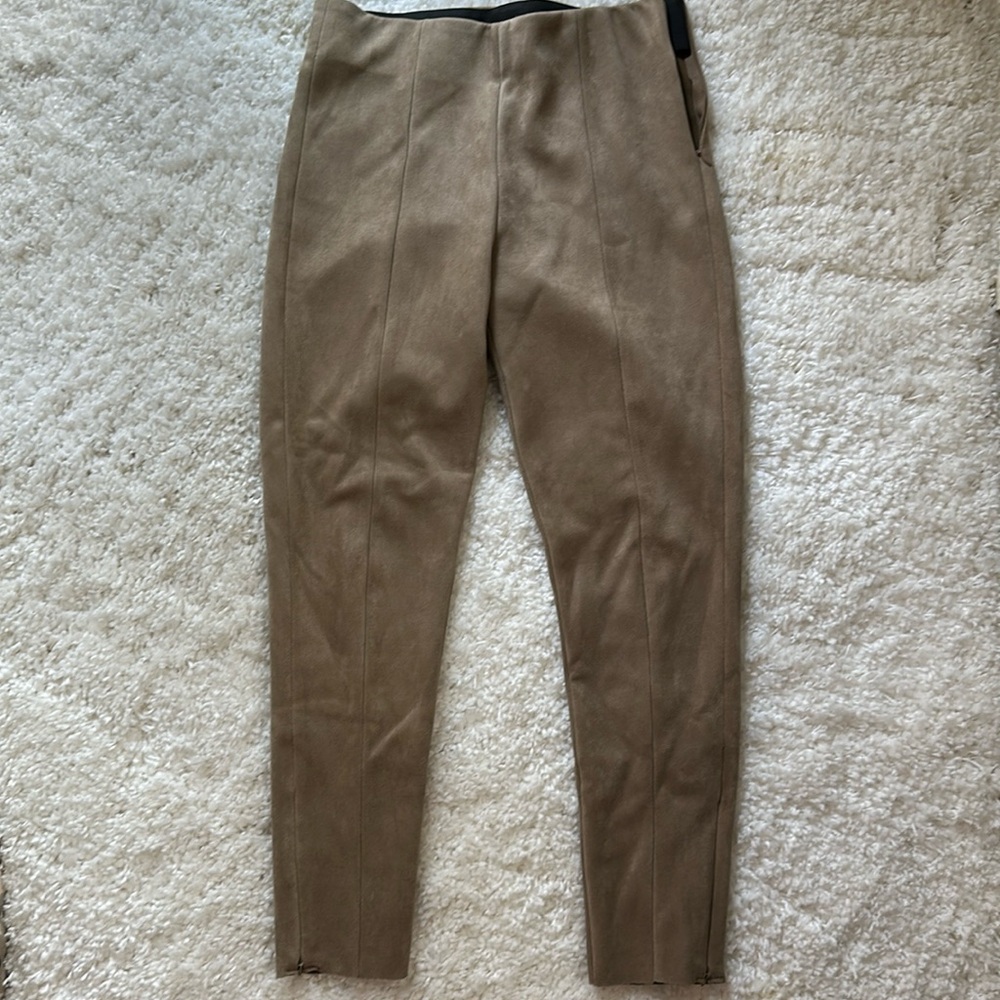 Zara suede leggings